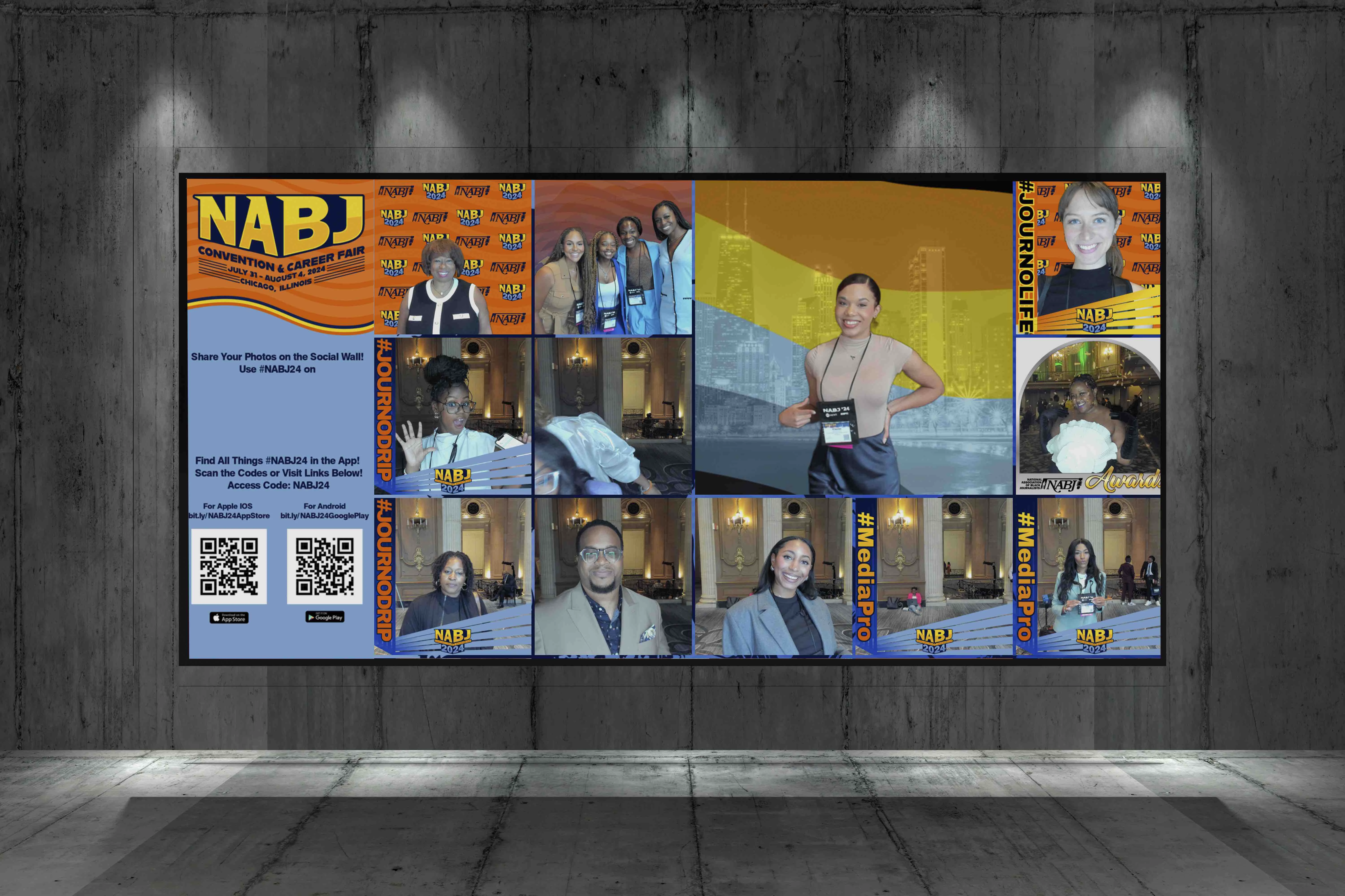 Curved social wall screens â€
