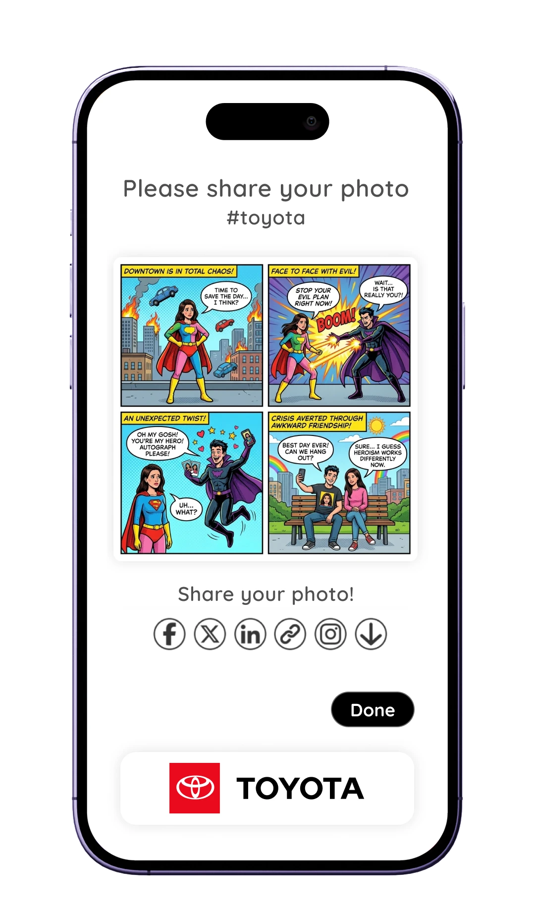 Step 8: Download or share