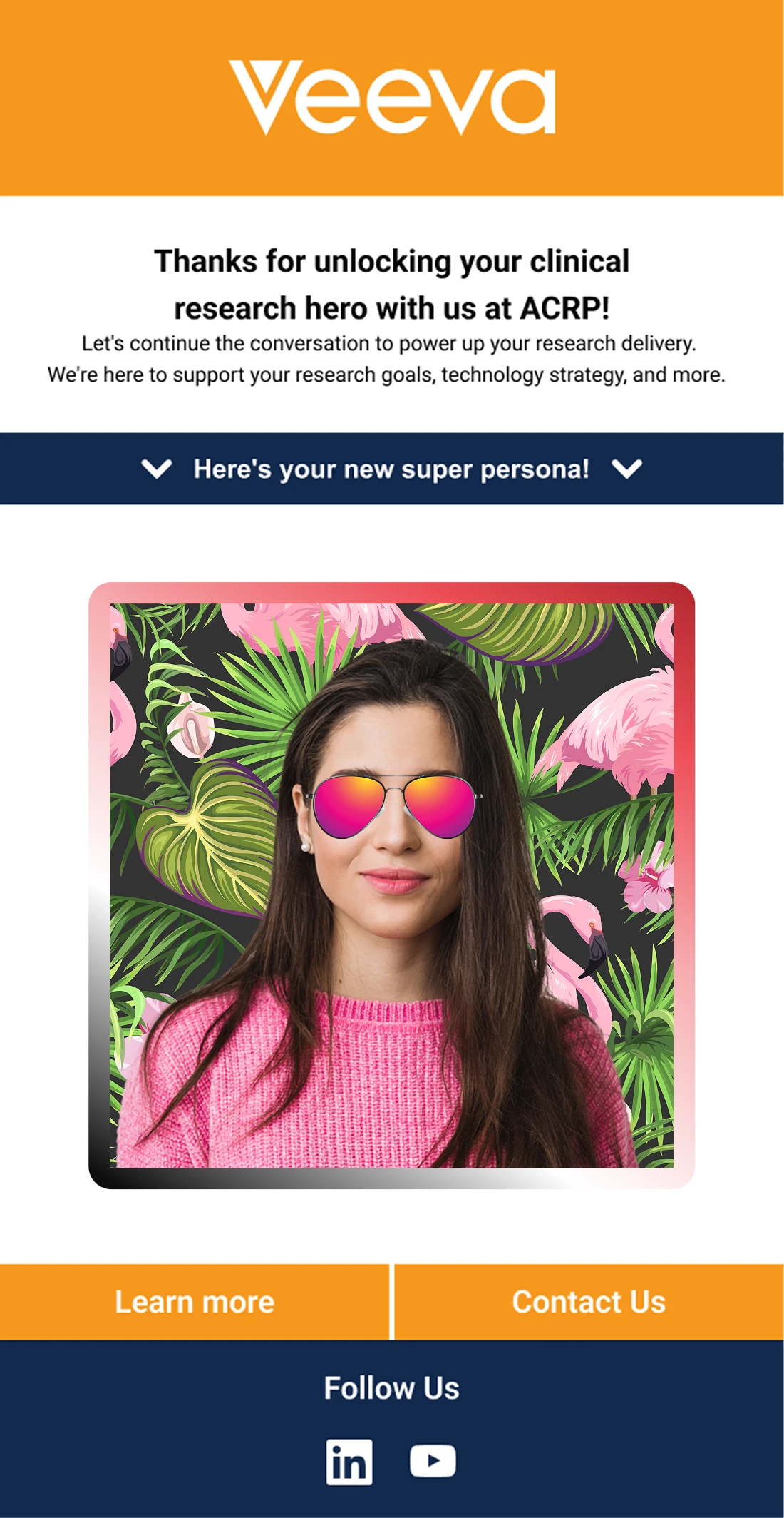 HTML Upgrade email example