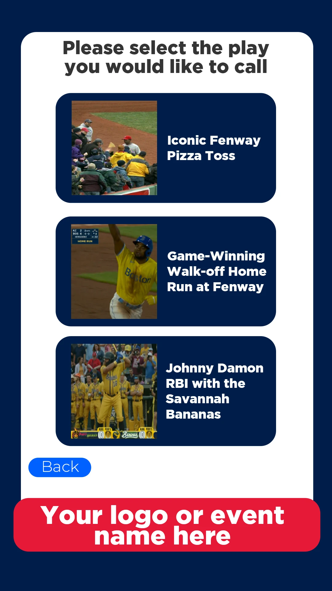 Step 5: Select the play you'd like to call