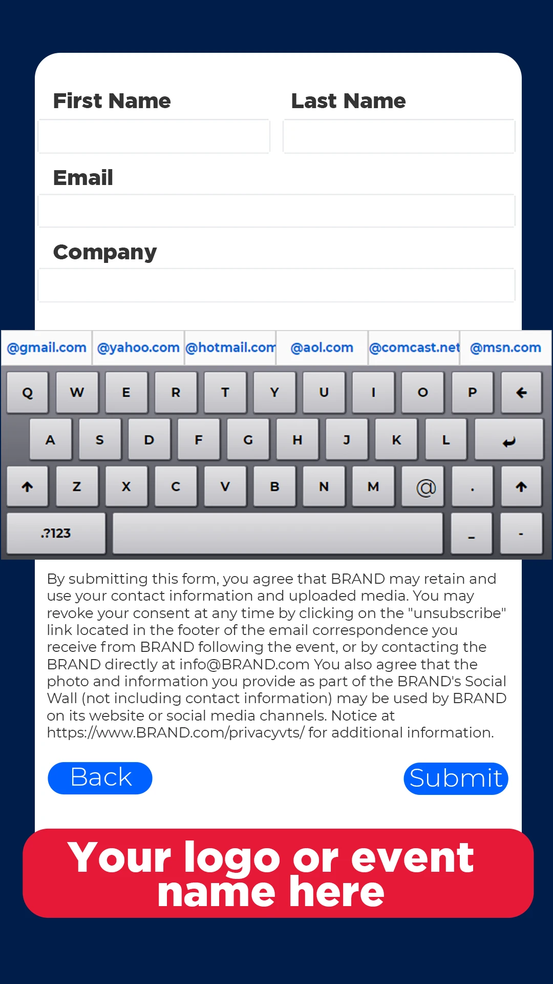 Step 8: Complete the form