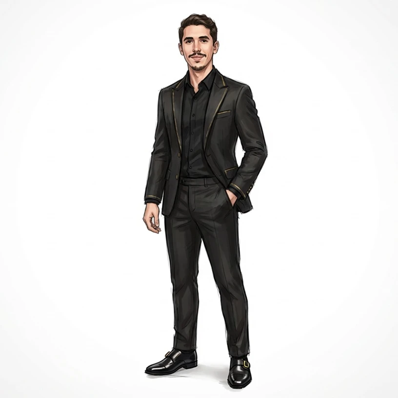 Glamour theme — male